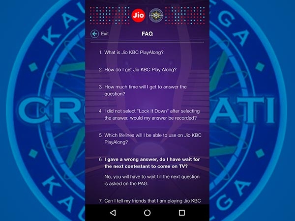 How To Play KBC On Jio Chat App