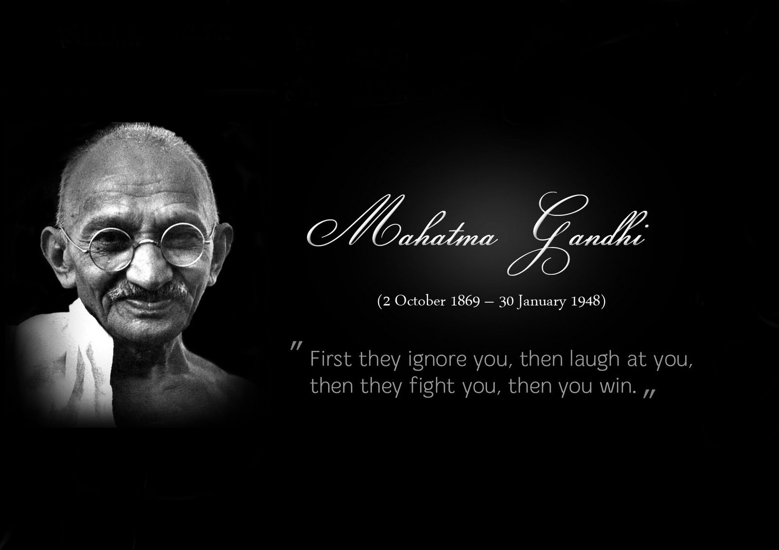 Mahatma Gandhi