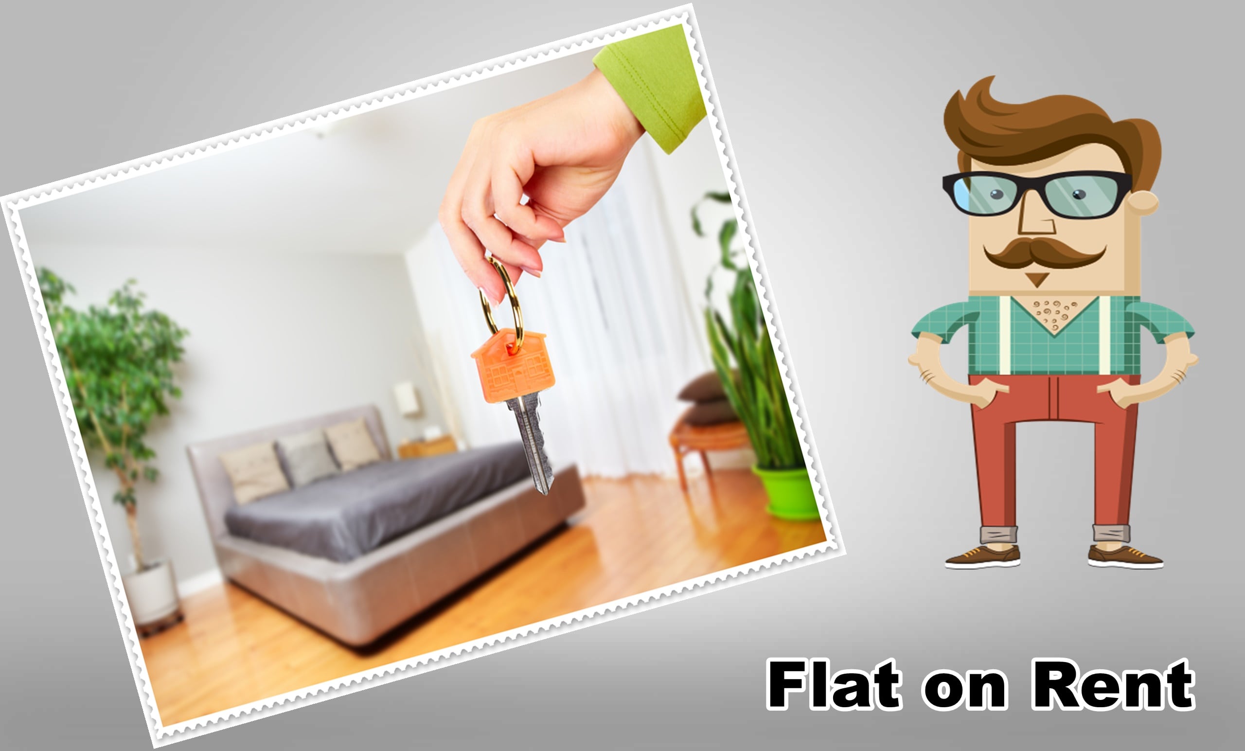 Come in flat. Flat to rent. Rent a Flat advertisement. Renting a Flat. Renting a Flat Dialogue.